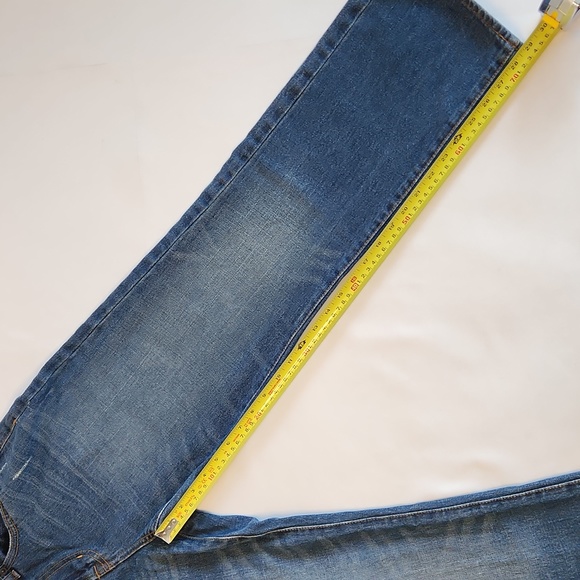 Mossimo Suppy Co Men's Slim Straight Blue Denim Jeans - Picture 10 of 11